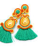 kolczyki soutache Słoneczne boho kolczyki 2 4