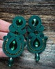 kolczyki soutache Szmaragdowe - kolczyki sutasz 3