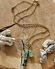 naszyjniki - inne Naszyjnik z turkusem afrykańskim i frenitem 2