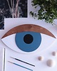 Ozdoby na ścianę Oko 3D Eureka orzechowa powieka 1
