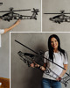 Ozdoby na ścianę Śmigłowiec Apache AH metalowa ozdoba na ścianę 3D 1