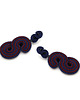 kolczyki soutache Kolczyki soutache - Bordo Granat Duże 2