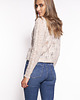 swetry damskie  Rozpinany sweter - SWE267 beż MKM 2