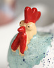 ozdoby wielkanocne Ceramiczna  kura wielkanocna 2