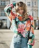 bluza bez kaptura damska In Bloom / bawełniana bluza z kwiecistym printem 1