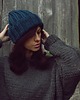 czapki damskie Czapka beanie  z wełną w kolorze morskim 1