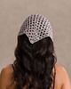apaszki Letnia srebrna chustka bandana z cekinami bawełniana 2
