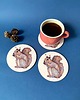 podkładki do kuchni Wiewiórka Valentina - Podkładka pod kubek - Ilustracja 1