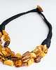 korale Naszyjnik bursztynowy sznurek makrama 5