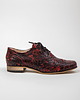 półbuty damskie Skórzane półbuty jazzówki Zapato model 246 czarno-czerwony marmur 2