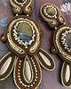 kolczyki soutache tygrysie oko - kolczyki sutasz 1
