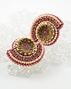 kolczyki swarovski Kolczyki Swarovski Wachlarze red&gold 2