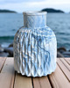 wazony Wazon w niebieskim naczyniu gipsowym NORDIC CALM 1