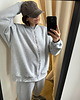 bluza bez kaptura damska Bluza Bomber grey na zamek 6