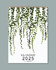 kalendarze i plannery Kalendarz ścienny na Spirali Botaniczny A3 Premium 2025 1
