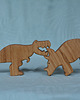 klocki i zabawki drewniane Drewniany dinozaur Triceratops 1