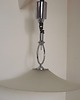 lampy wiszące Lampa wisząca Helestra Niemcy lata 70. Chrom i szkło matowe Vintage 2