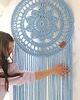 łapacze snów Nowoczesny Mandala Chunky Łapacz snów baby blue KOLORY 4