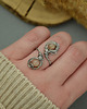 pierścionki - różne Pierścionek regulowany kamień słoneczny wire wrapping 1
