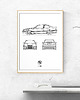 plakaty Plakat Legendy Motoryzacji - BMW M3 e36 1
