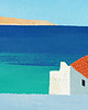 plakaty Morski widok z kotem - plakat 50x70 cm 3