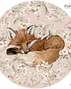 naklejki ścienne do pokoju dziecka Naklejka "Sleepy Forest-lisek i królik-koło" 2