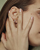 kolczyki srebrne SMOOTH  GEMstone  circle/ silver earrings 4
