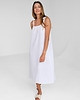 sukienki midi damskie Lniana Sukienka FLORA MIDI pure white 4