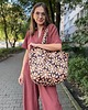 torby na zakupy Welurowa tote bag margaretka beż 1