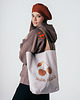 bluza z kapturem damska Bluza damska z kapturem Mon Cherie w paryskim stylu, Taupe 1