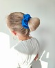 gumki do włosów Gumka jedwabna, scrunchie, frotka królewski chaber MAXI 2