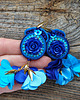 kolczyki soutache Koktajlowe  kolczyki soutache- kobaltowo turkusowe 5