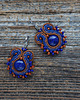 kolczyki soutache Małe kolczyki sutasz z lapis lazuli 3