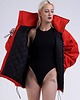 kurtki damskie Kurtka typu bomber oversize red 3