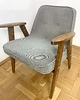 fotele Dwa fotele 366 Chierowski lata 60 PRL. Szary 2x 3
