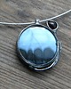 naszyjniki - inne Opal błękitny z granatem   - naszyjnik 3