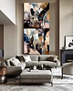 obrazy Komplet obrazów 2szt 80x80cm z efektowną strukturą 5