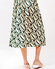 spódnice midi Spódnica "OLIMPIA" zielone liście 3