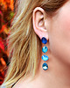 kolczyki swarovski Srebrne kolczyki z niebieskimi owalami Swarovski 1