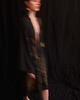 bluzki kimonowe damskie FERN GOLDEN BLACK - kimono ręcznie zdobione 1