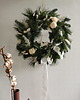 wianki bożonarodzeniowe Wianek świąteczny żywy - elegancki 1
