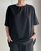 t-shirt damskie Czarna bluzka raglan 1