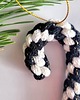 ozdoby choinkowe Czarno-biało-złote Ozdoby na choinkę: 3szt. laski candy cane 5
