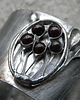 bransoletki wire wrapping Granaty z gałązką -  bransoleta mankiet CUFF 1