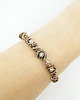 bransoletki wire wrapping Miedziana bransoleta mankietowa z cytrynem 4