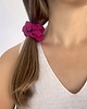 gumki do włosów Jedwabna scrunchie Fuksja Chic 1