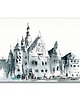 grafiki i ilustracje Grafika ręcznie malowana "Wrocław" + rama 1