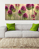 obrazy OBRAZ NA PŁÓTNIE - KWIATY CZOSNEK 150x60cm 2