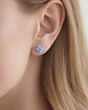 kolczyki z kamieniami Błękitne Kolczyki Sztyfty Akwamaryn - wersja srebrna 5