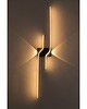 kinkiety Lampa Ścienna Kinkiet Ścienny LED Black 100 cm 1
